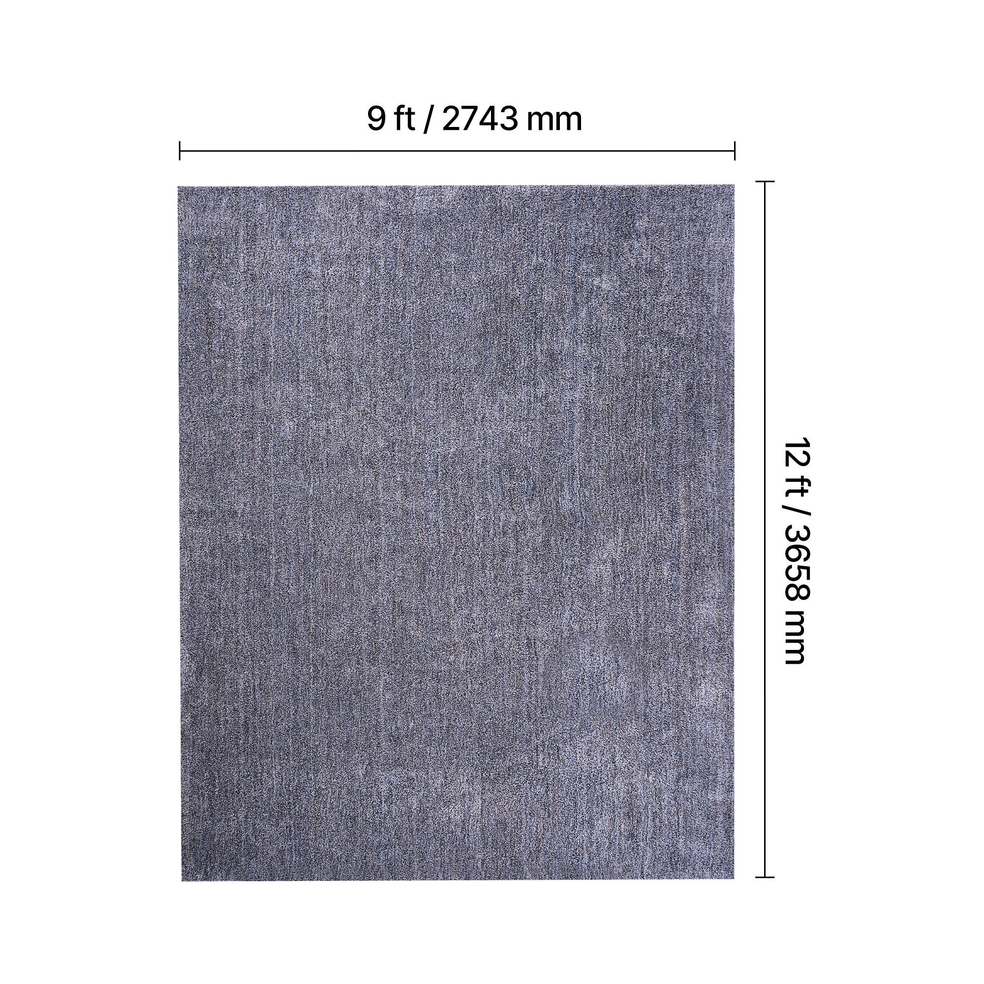 VEVOR Indoor Plush Area Rugs, 8 x 10 ft \u002F 9 x 12 ft Plush Carpet, Area Rugs Furry with Long Plushs Pile, Thick & Durable High-Pile Rug for High-Traffic Areas, Bedroom, Non-Shedding & Non-Slip Backing, Beige\u002FBlue-Gray