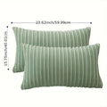 1\u002F2 Set of Mother And Striped Pillows, Corduroy Striped Pillows with High-Quality 3D Filling - Suitable for Sofas, Bedrooms, And Cars. Multi-Functional Machine Washable Decorative Pads with Multiple Sizes And Colors to Choose from