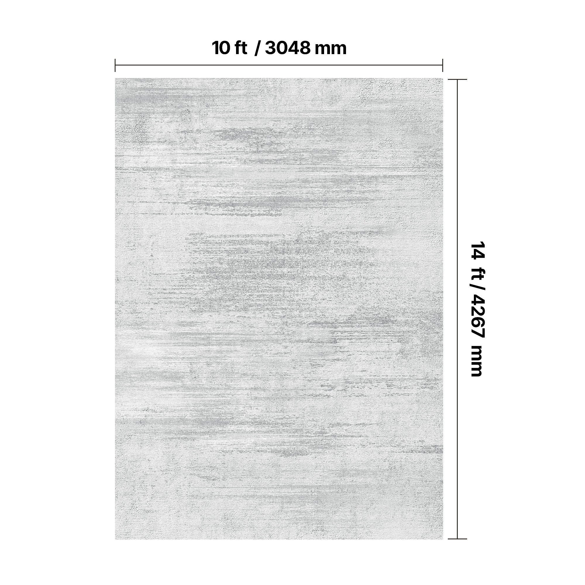 VEVOR Large Area Rug 10 x 14 ft Anti-Skid and Tear-Resistant Floor Mat Modern Gray