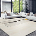 Cream-Colored Minimalist Carpet, Gentle Floor Mat for Living Room And Bedroom, Low-Saturation Versatile Home Decor Carpet Suitable for Living Room, Bedroom, Study, Dining Room, Office, Hotel, Pet Room, Game Room, And Homestay